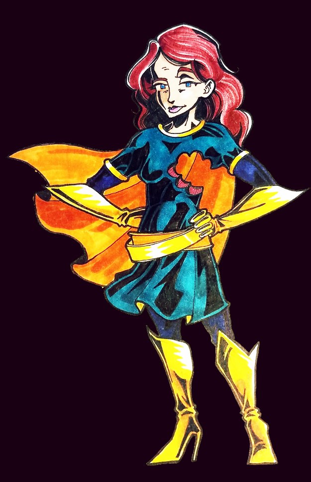 Everyone's a Hero with Someone Else's Tit illustration