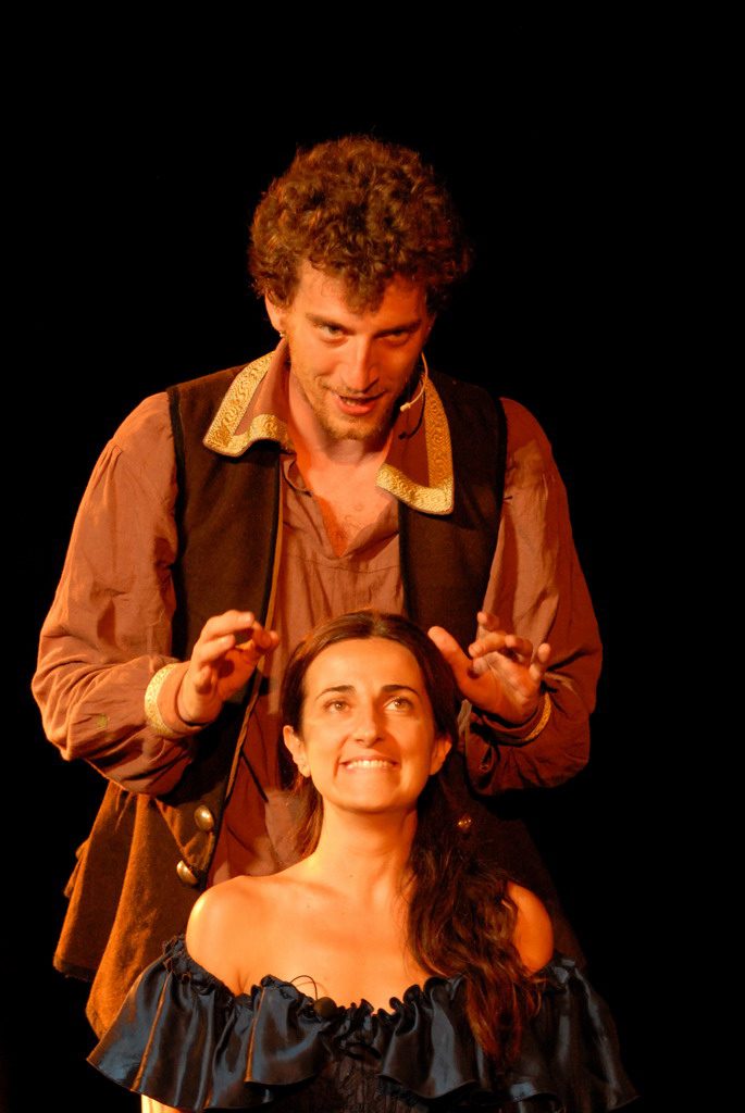 La XII Notte, a man and woman in period costume
